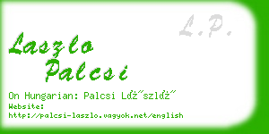 laszlo palcsi business card